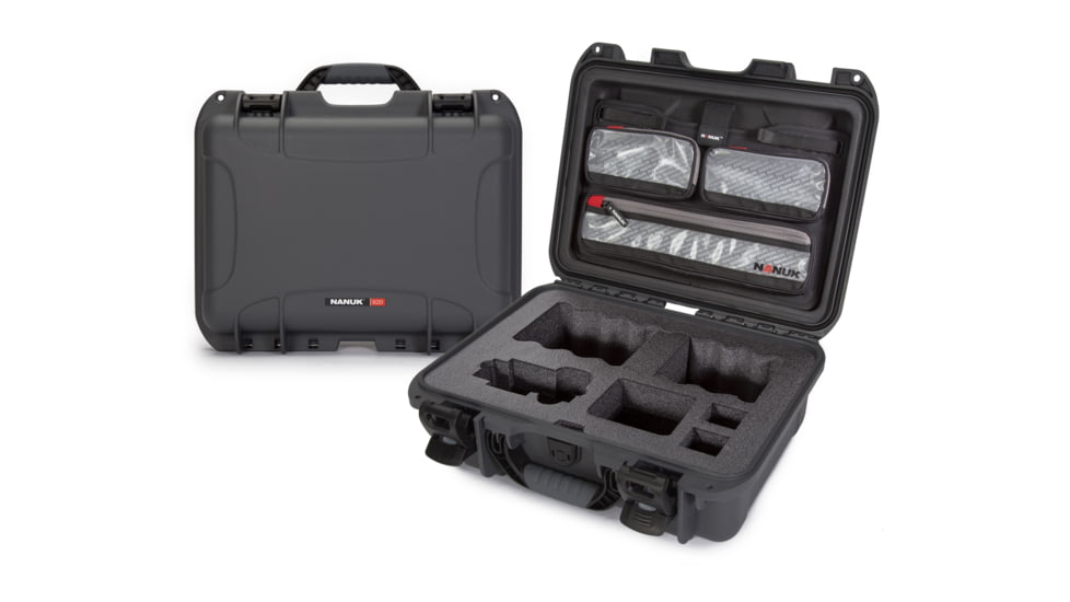 Nanuk Case w/lid org. w/foam insert for Sony A7, Graphite, Medium, 920S-070GP-0A0-19135