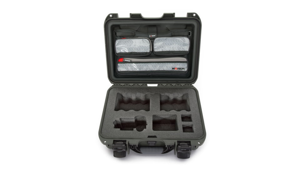 Nanuk Case w/lid org. w/foam insert for Sony A7, Olive, Medium, 920S-070OL-0A0-19135