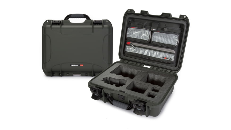 Nanuk Case w/lid org. w/foam insert for Sony A7, Olive, Medium, 920S-070OL-0A0-19135