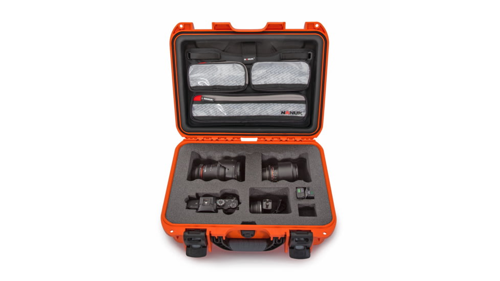 Nanuk Case w/lid org. w/foam insert for Sony A7, Orange, Medium, 920S-070OR-0A0-19135