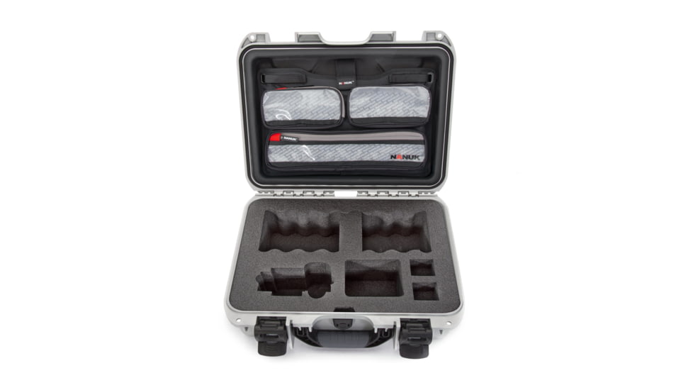 Nanuk Case w/lid org. w/foam insert for Sony A7, Silver, Medium, 920S-070SV-0A0-19135