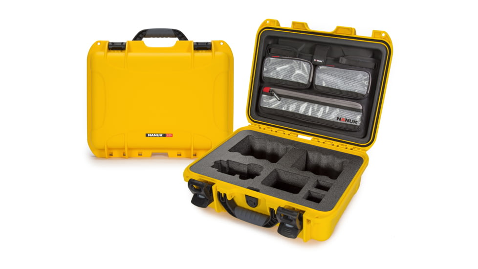 Nanuk Case w/lid org. w/foam insert for Sony A7, Yellow, Medium, 920S-070YL-0A0-19135