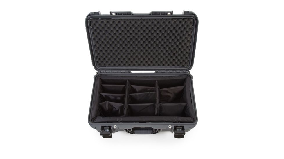 Nanuk 935 Protective Hard Case w/ Padded Divider, 22in, Graphite, 935S-020GP-0A0