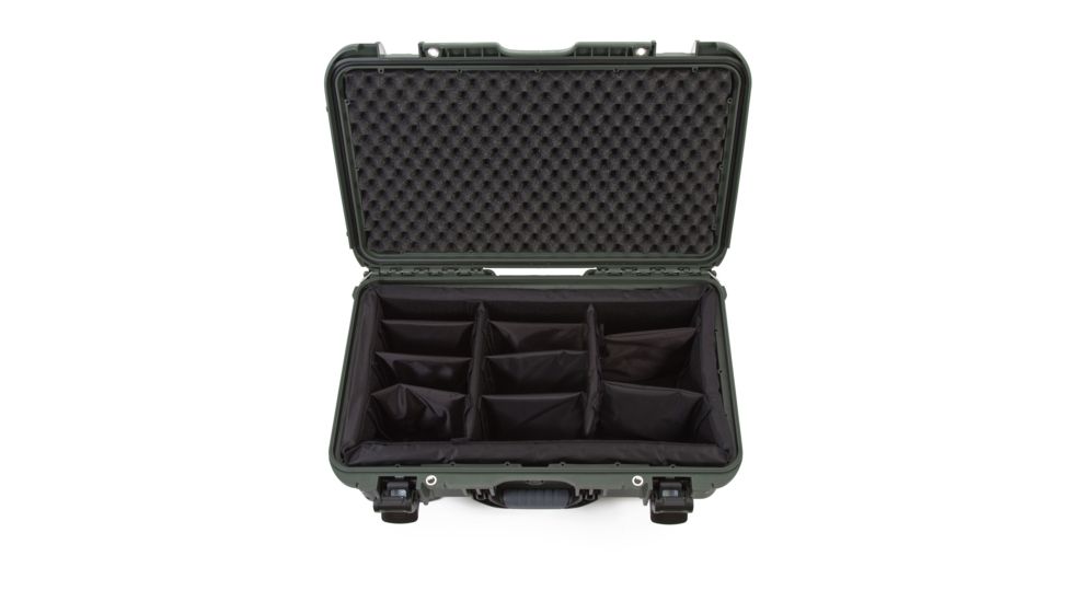 Nanuk 935 Protective Hard Case w/ Padded Divider, 22in, Olive, 935S-020OL-0A0