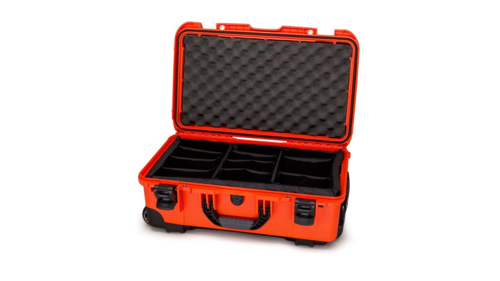 Nanuk 935 Protective Hard Case w/ Padded Divider, 22in, Orange, 935S-020OR-0A0