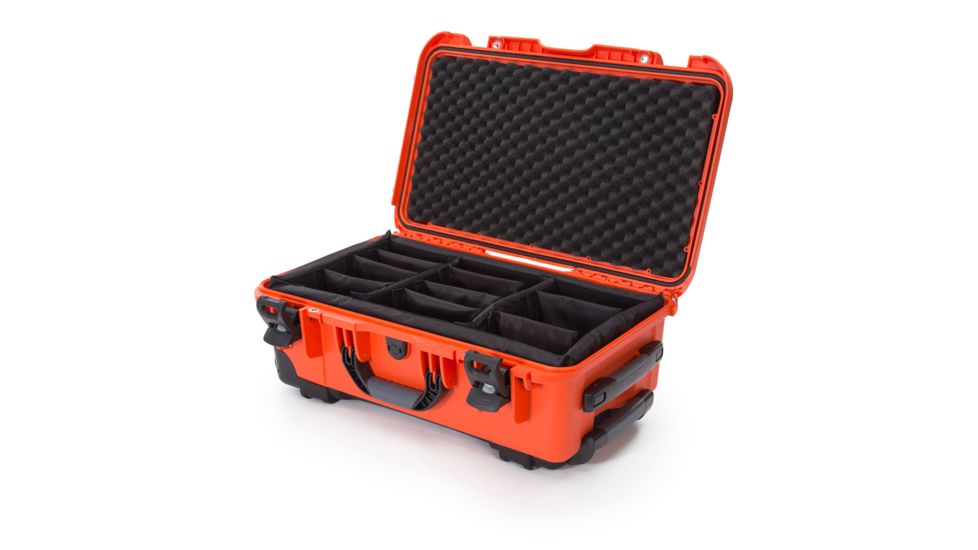 Nanuk 935 Protective Hard Case w/ Padded Divider, 22in, Orange, 935S-020OR-0A0