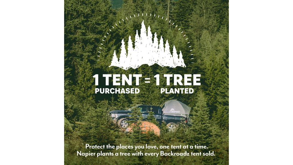 Napier Backroadz Truck Tent, Full Size Long Bed, Gray/Green, 8-8.2 ft, 19011