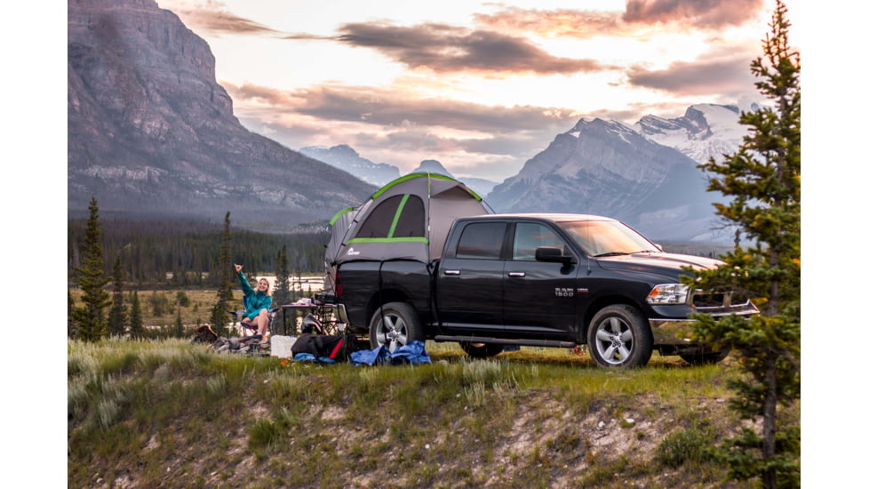 Napier Backroadz Truck Tent, Full Size Long Bed, Gray/Green, 8-8.2 ft, 19011