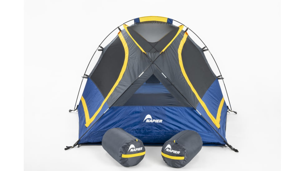 Napier Lite Pack Tent, Blue/Gray/Yellow, 7.3ft x 6.8ft, 91200