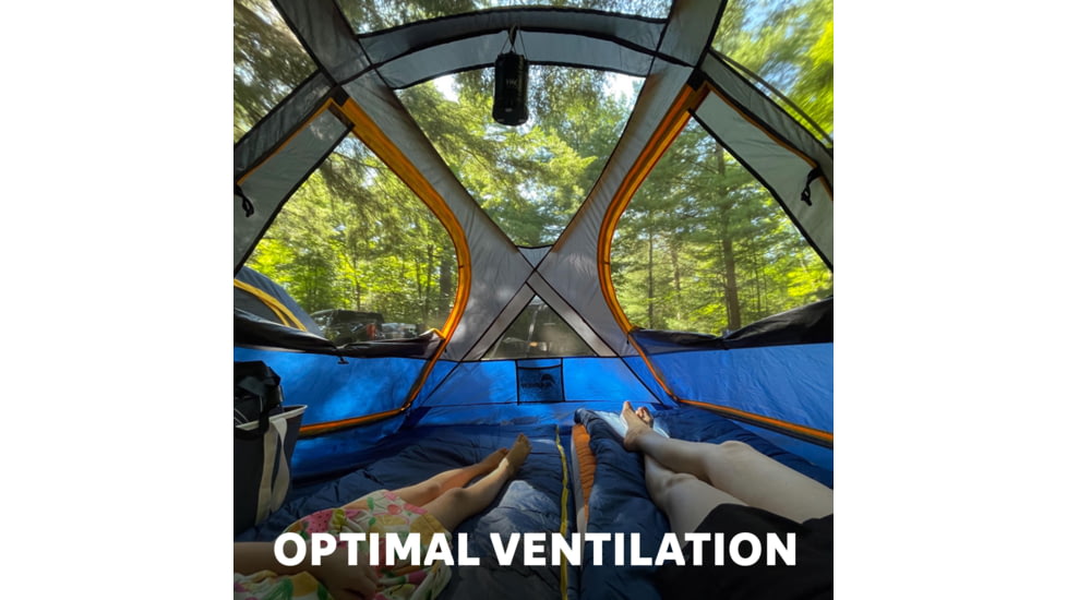 Napier Lite Pack Tent, Blue/Gray/Yellow, 7.3ft x 6.8ft, 91200