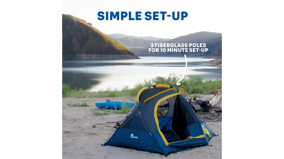Napier Lite Pack Tent, Blue/Gray/Yellow, 7.3ft x 6.8ft, 91200