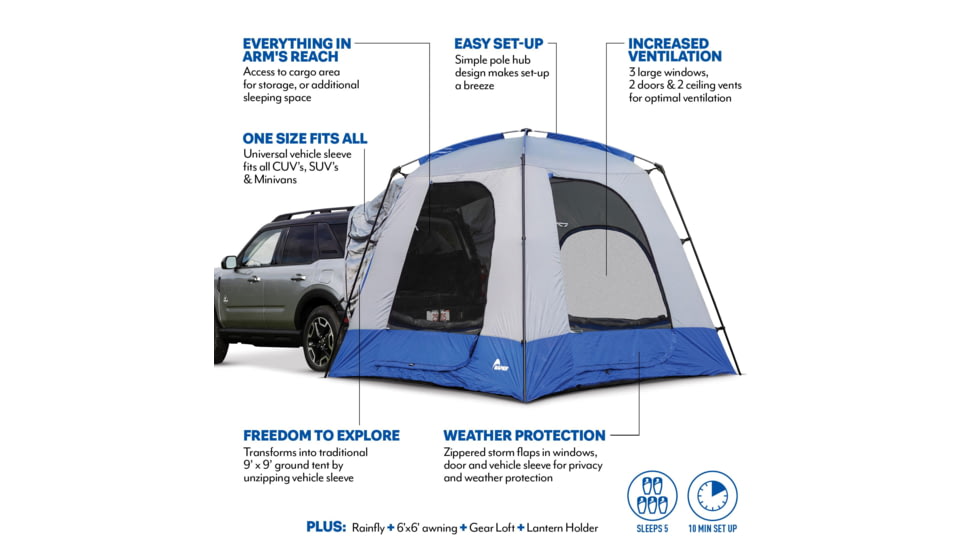Napier Sportz SUV Tent, Blue/Gray, 82000