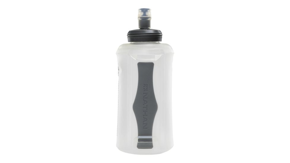 Nathan 18oz Soft Flask with Bite Top, Clear, NS4013-0153-18OZ
