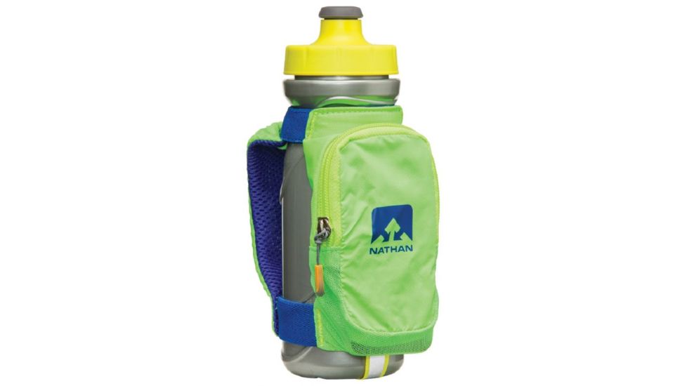 Nathan 22 oz Quickdraw Plus Water Bottle-Gecko Green/ Blue
