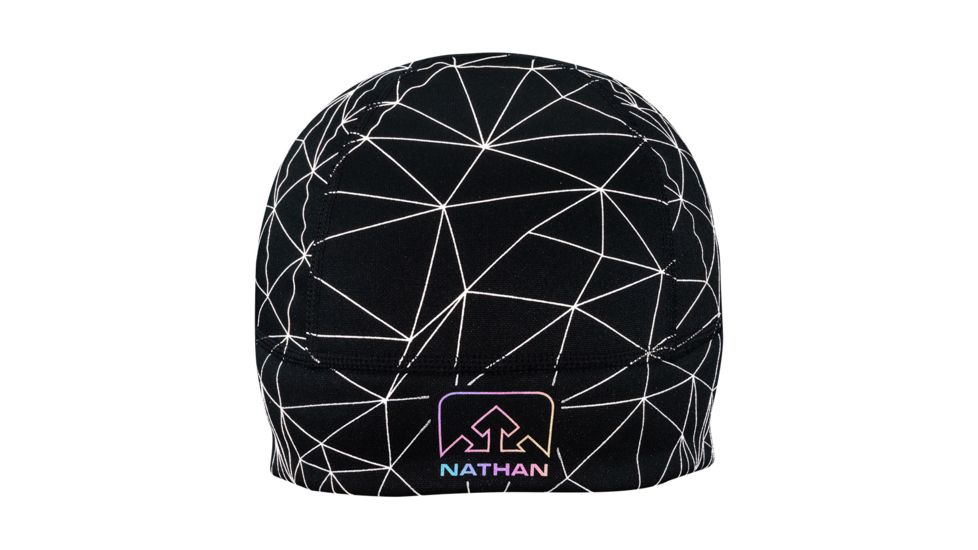 Nathan HyperNight Reflective Pony Tail Beanie, Galaxy Nova Black, OSFM, NS1191-0481-00