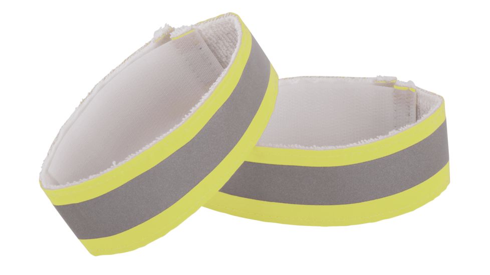 Nathan Reflective Ankleband Pair, Hi-Viz Yellow, NS2020-0119-00