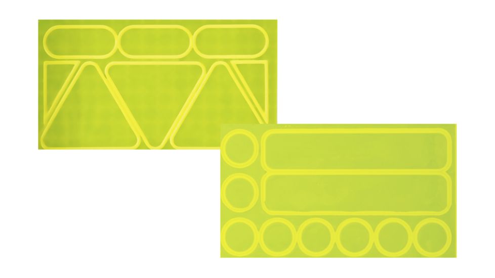 Nathan Reflective Sticker Pack, Hi-Viz Yellow, NS2056-0119-00