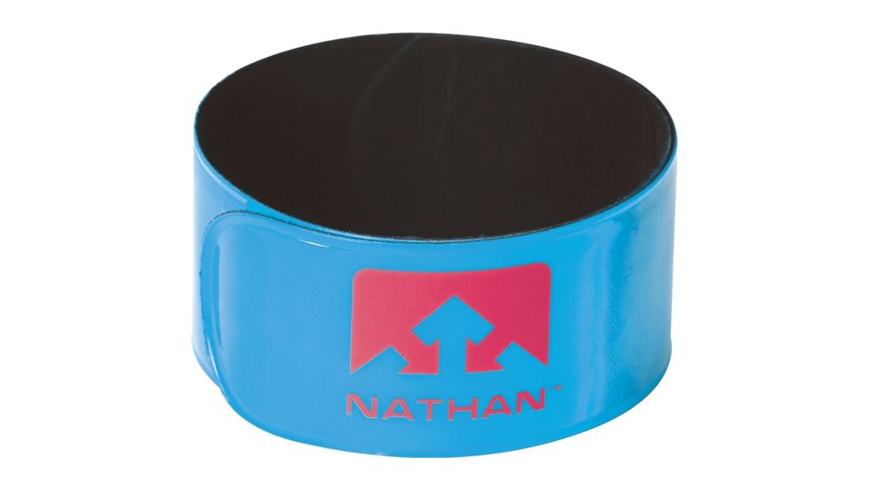 Nathan Reflex Reflective Snap Bands 2-Pack, Atomic Blue, OSFM NS1013-0006-00