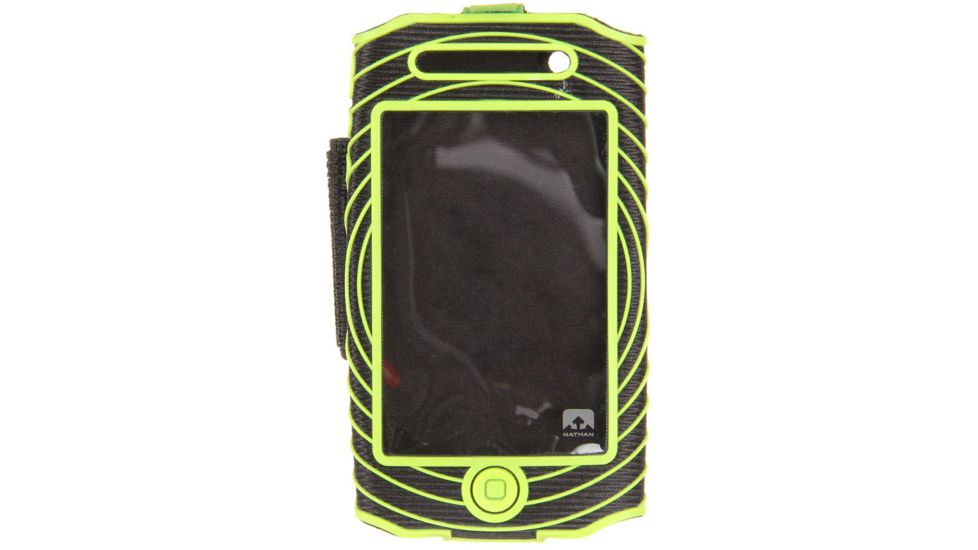 Nathan SonicBoom Armband Case for iPhone 5-Black/Lime