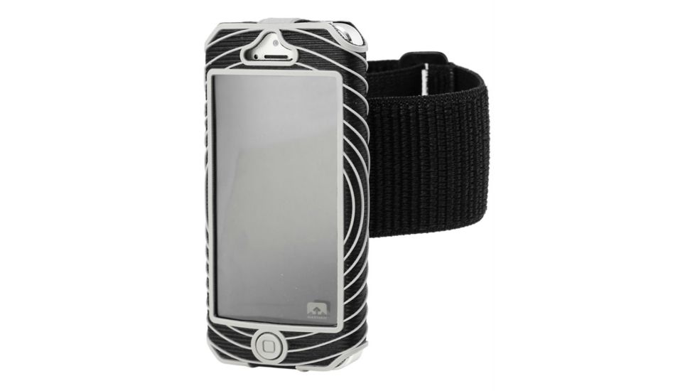 Nathan SonicBoom Armband Case for iPhone 5-Black/Silver
