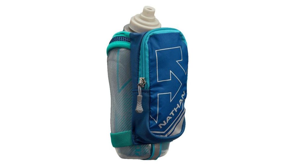 Nathan SpeedDraw Plus Insulated Water Bottles, True Navy/Peacock/ Bluebird, 18oz, NS4851-0575-00