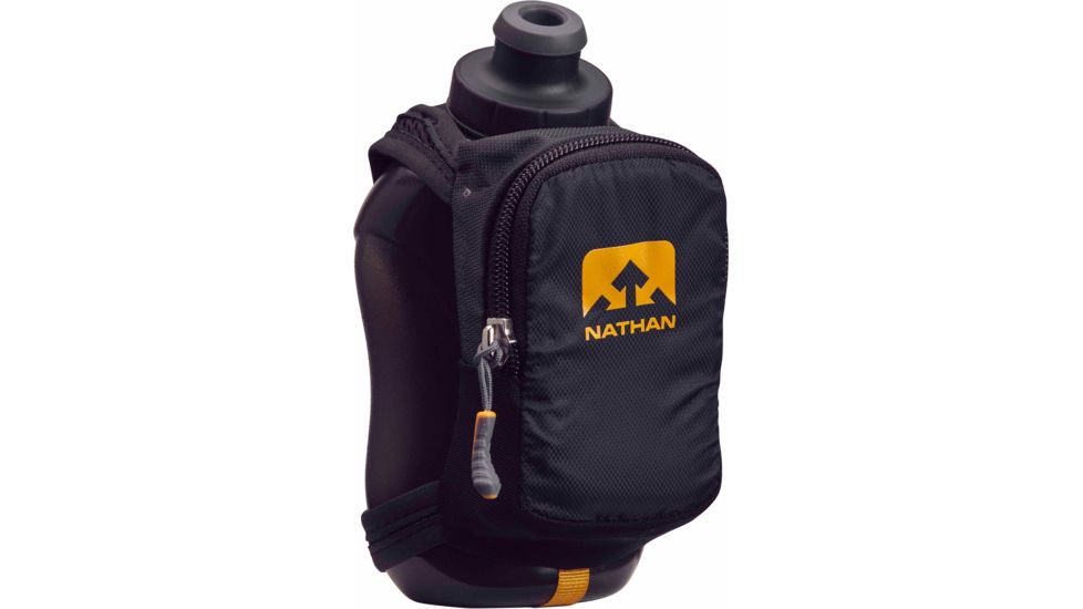 Nathan SpeedShot Plus Flask - 12 oz-Black