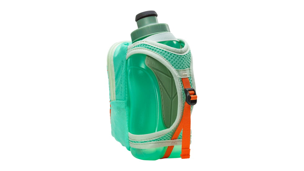 Nathan SpeedShot Plus Handheld Flask - 12oz, Beach Glass/Sprout Green/Camelia, NS4859-0431-00