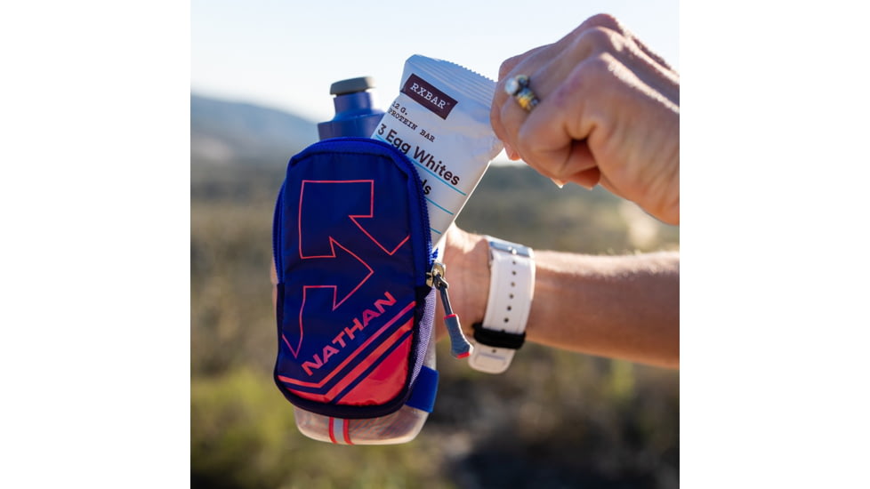 Nathan SpeedShot Plus Insulated Flask Waterbottle, Astral Aura/Deep Ultramarine/Hibiscus, 12oz, NS4858-0417-00
