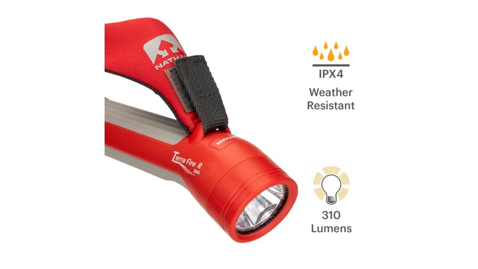 Nathan Terra Fire Hand Torch 300 R, Tangerine Tango/Vapor Blue, NS5110-0472-00