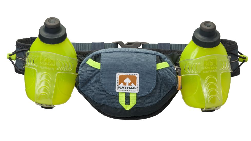 Nathan Trail Mix Plus 20 oz Hydration Belt, 20 oz, Bluestone