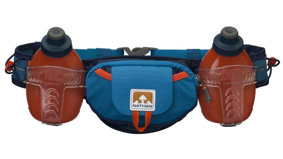 Nathan Trail Mix Plus 20 oz Hydration Belt, 20 oz, Methyl Blue