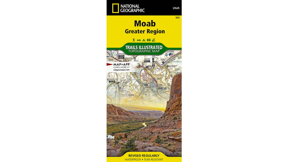 National Geographic Books Moab Greater Region No.505 Map