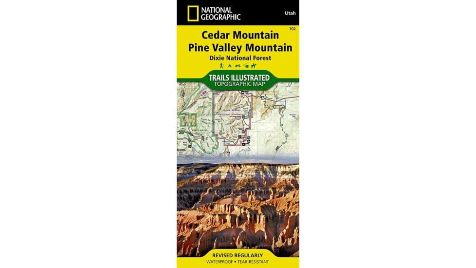 National Geographic Cedar Mountain/Pine Valley Mountain Trail Map, nag0006