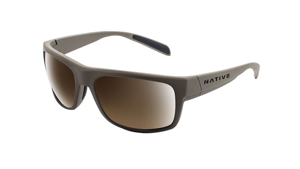 Native Eyewear Ashdown, Desert Tan Frame, Brown Lens, 186 936 524
