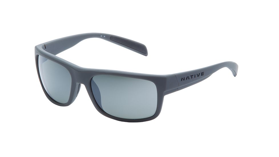Native Eyewear Ashdown, Granite Frame, Silver Reflex Lens, 186 911 528