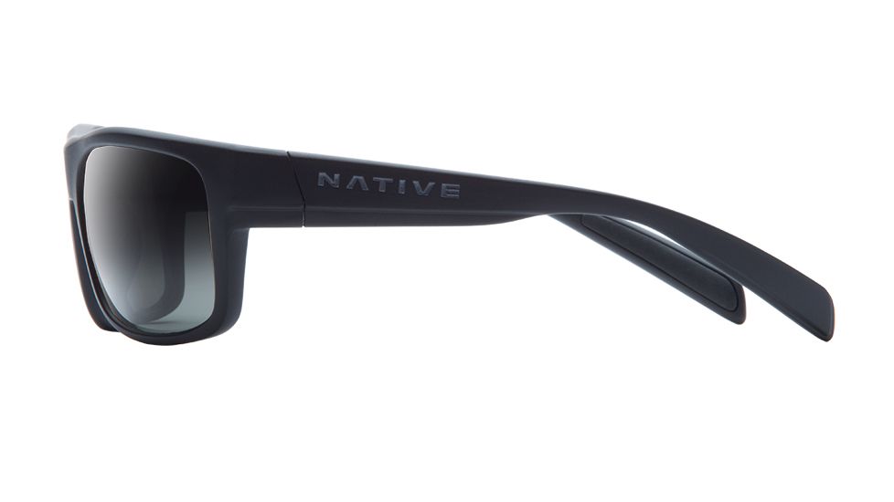 Native Eyewear Ashdown, Matte Black Frame, Gray Lens, 186 302 523