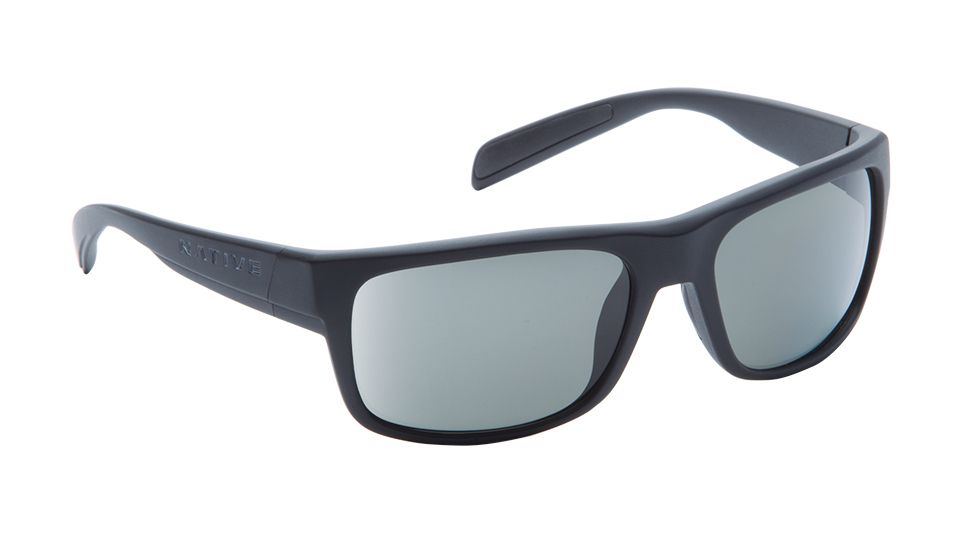 Native Eyewear Ashdown, Matte Black Frame, Gray Lens, 186 302 523