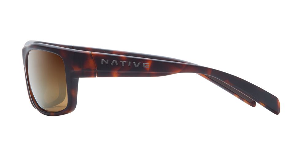 Native Eyewear Ashdown, Matte Dark Tortoise Frame, Bronze Reflex Lens, 186 914 527