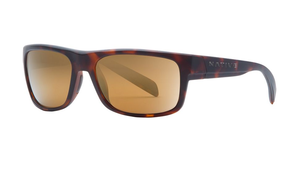 Native Eyewear Ashdown, Matte Dark Tortoise Frame, Bronze Reflex Lens, 186 914 527