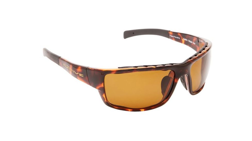 Native Eyewear Cable Sunglasses, Maple Tort Frame, Brown Lens, Polarized, 131 342 515