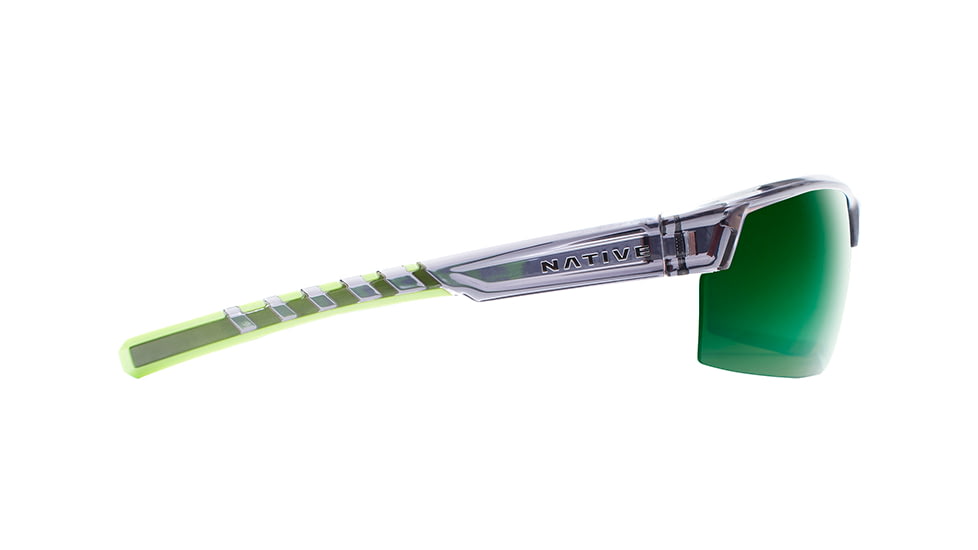 Native Eyewear Catamount, Dark Crystal Gray Frame, Green Reflex Lens, 189 929 529