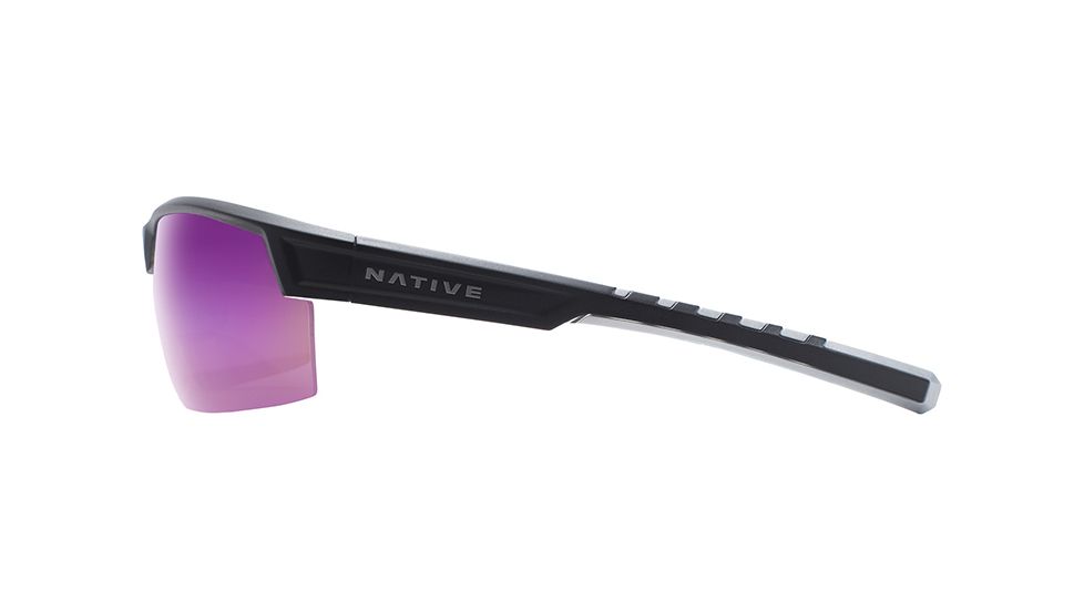 Native Eyewear Catamount, Matte Black / Crystal Frame, Violet Reflex Lens, 189 931 531