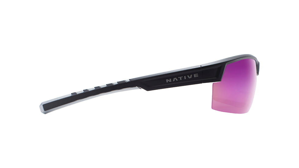 Native Eyewear Catamount, Matte Black / Crystal Frame, Violet Reflex Lens, 189 931 531