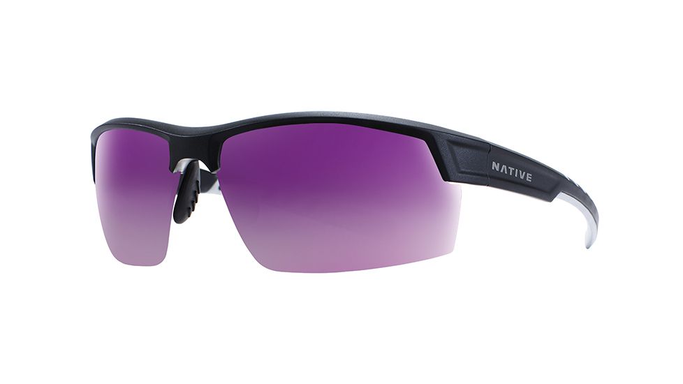 Native Eyewear Catamount, Matte Black / Crystal Frame, Violet Reflex Lens, 189 931 531