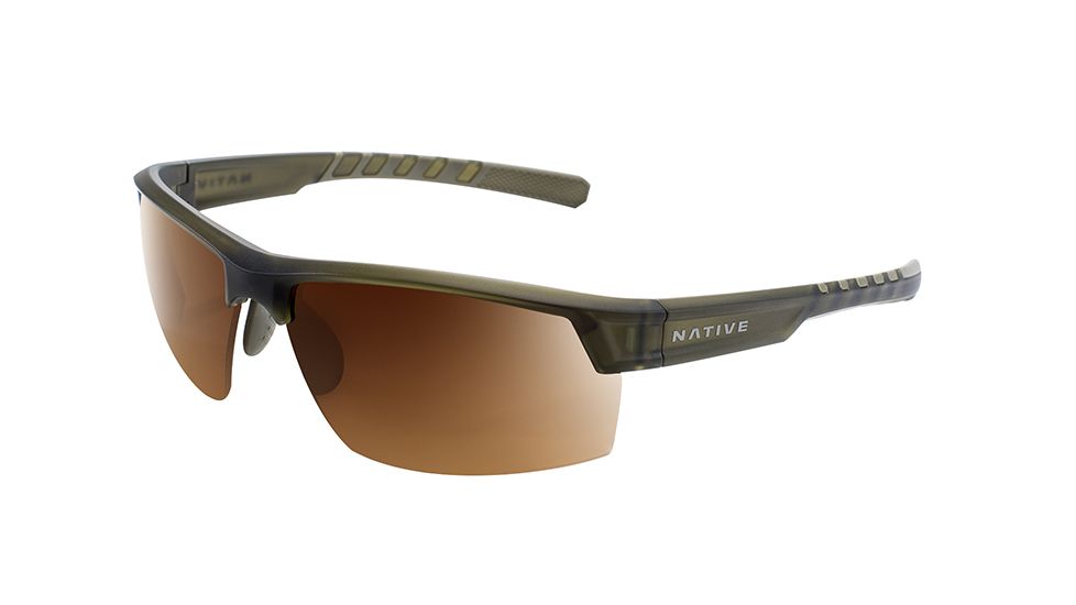 Native Eyewear Catamount, Matte Moss Frame, Brown Lens, 189 356 524