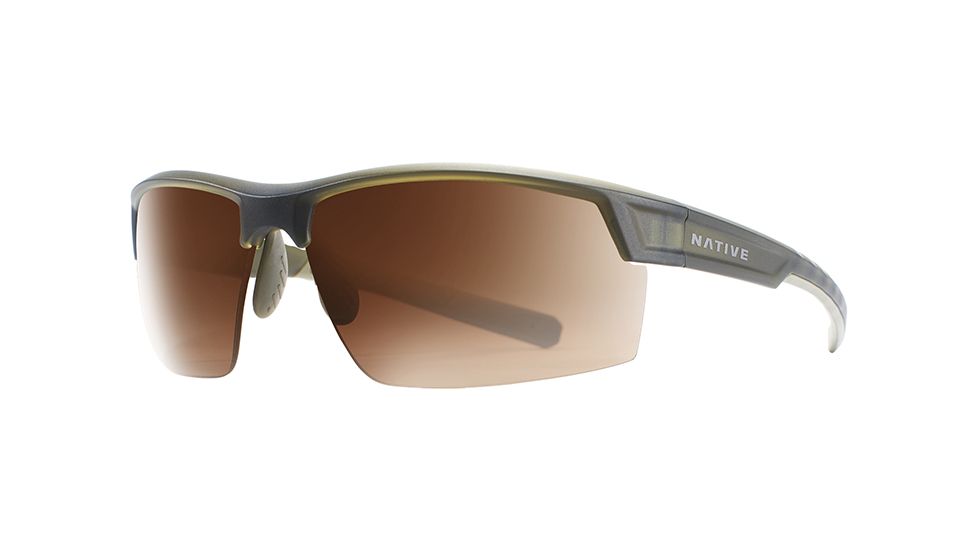 Native Eyewear Catamount, Matte Moss Frame, Brown Lens, 189 356 524