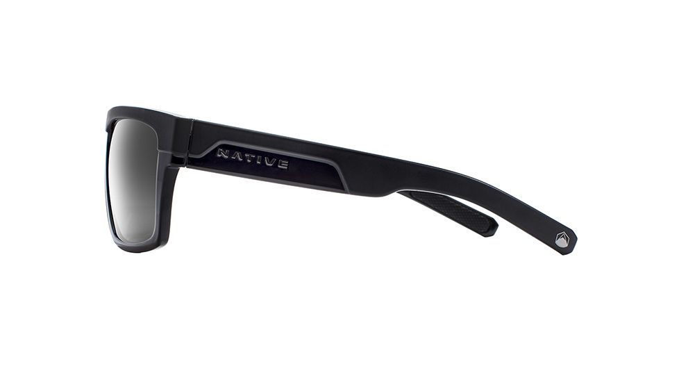 Native Eyewear El Jefe, Matte Black / Gloss Black Frame, Gray Lens, 191 930 523