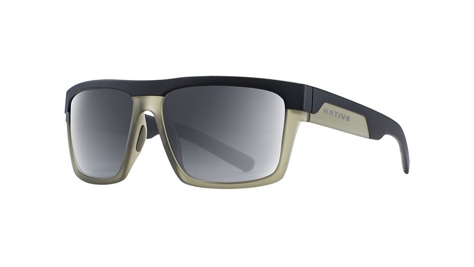 Native Eyewear El Jefe, Matte Black / Olive Frame, Gray Lens, 191 925 523