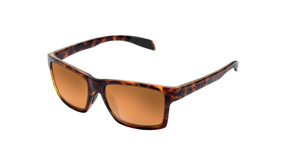 Native Eyewear Flatirons, Desert Tort Frame, Bronze Reflex Lens, 172 312 527