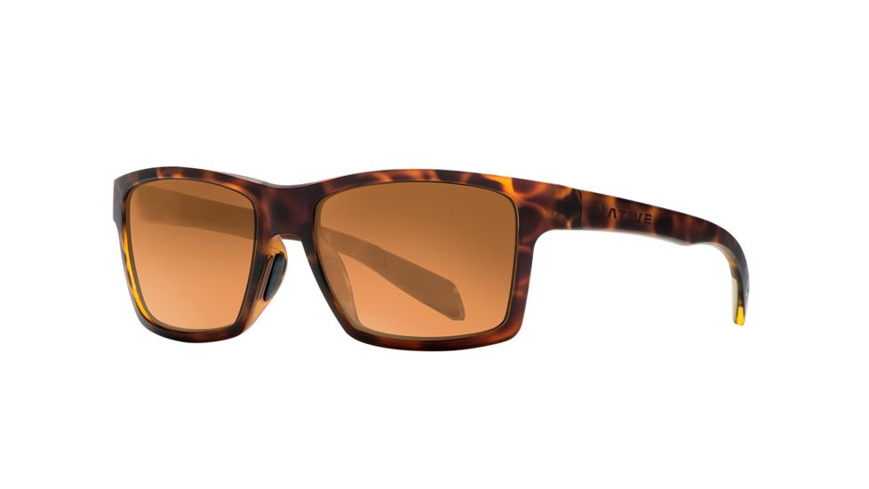 Native Eyewear Flatirons, Desert Tort Frame, Bronze Reflex Lens, 172 312 527
